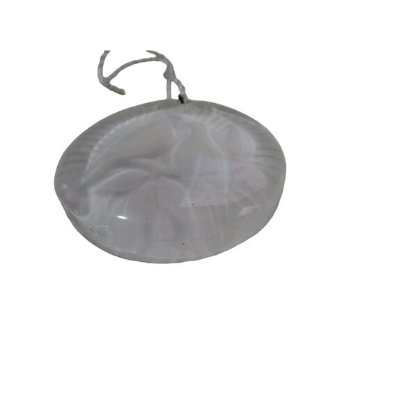 Two Turtle Dove Fostoria Glass Christmas Ornament 1970's In Orignal Box GUC - Picture 7 of 12